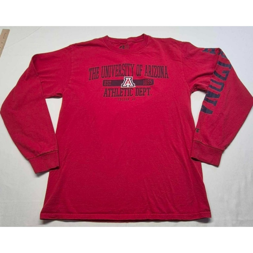 University of‎ Arizona men red long sleeve logo graphic game day t-shirt sz. M